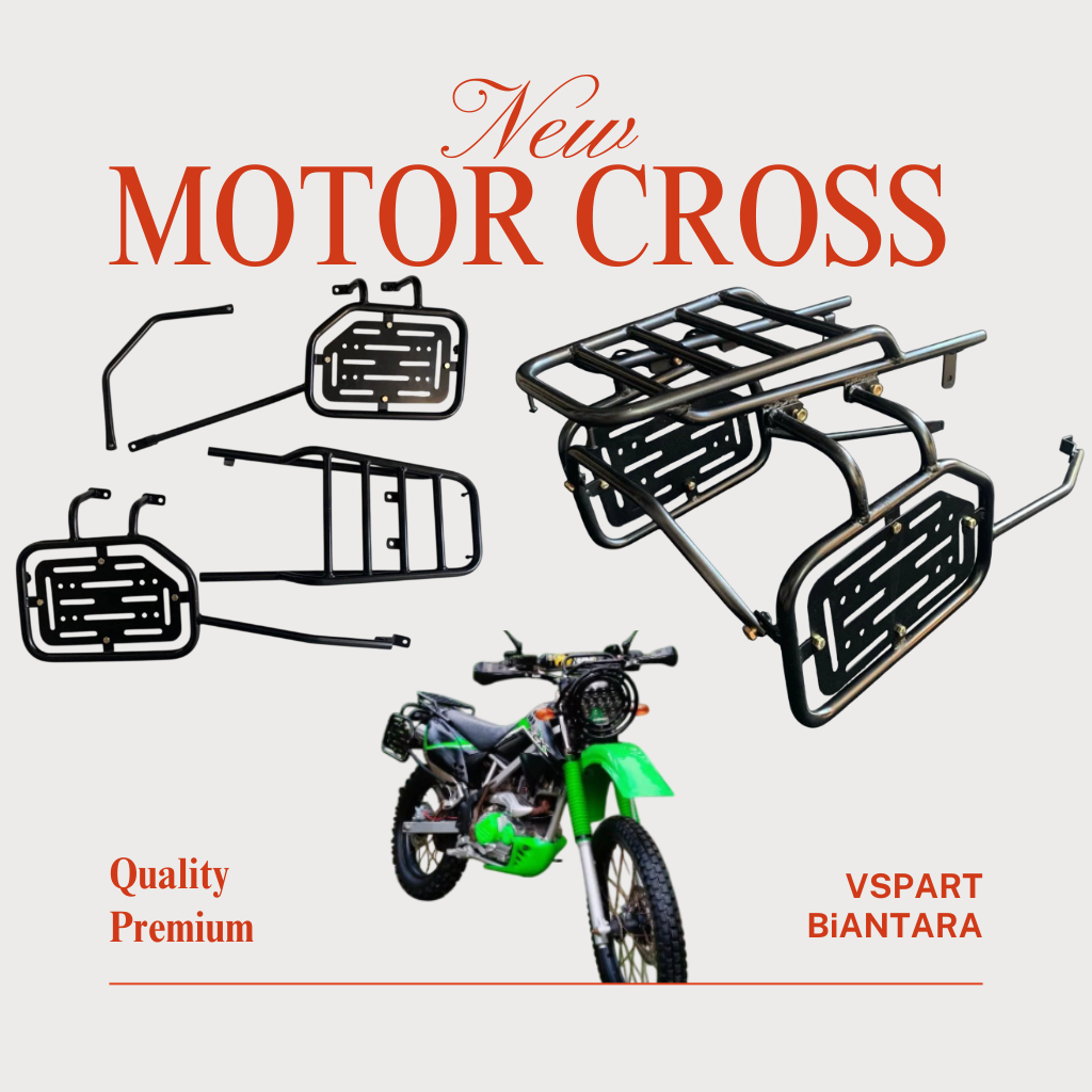 [TIDAK PO] KLX CRF WR 155 VINTAGE KLX DT 150 CRF WR155 TOP RACK INCLUDE SIDE RACK KLX PNP KLX BF KLX