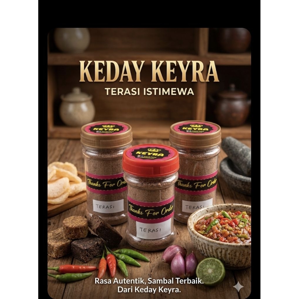Terasi bubuk matang