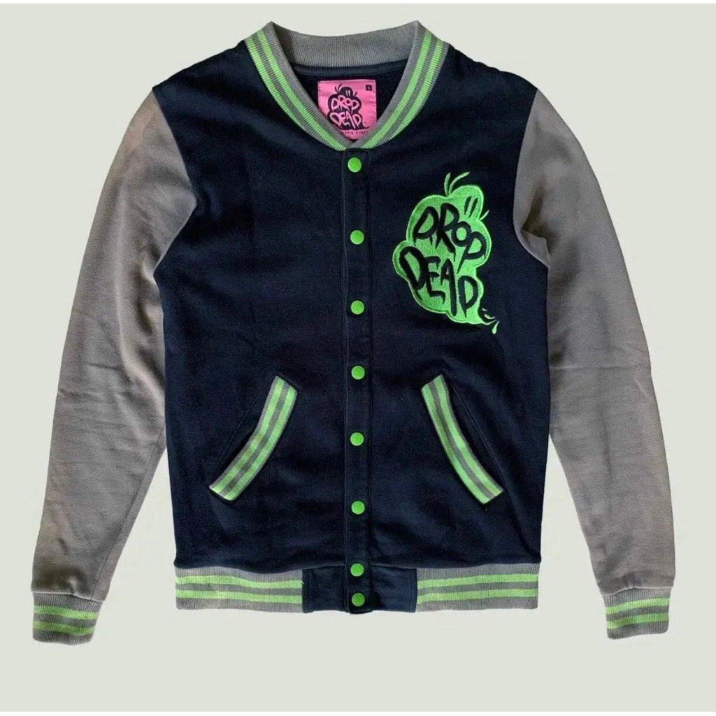 Drop Dead Kitty Brainz Varsity Jacket