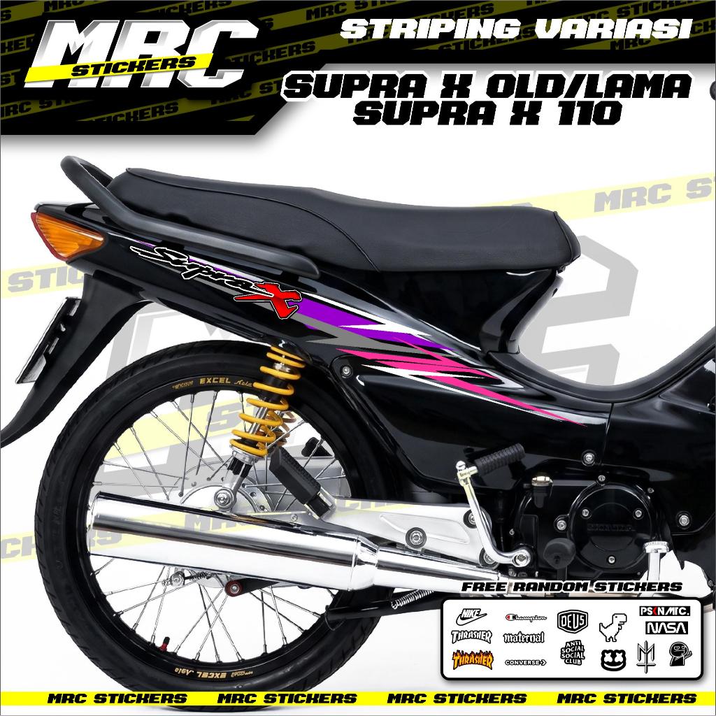 STRIPING STIKER SKOTLET VARIASI SUPRA X OLD 110 SUPRA X LAMA D3