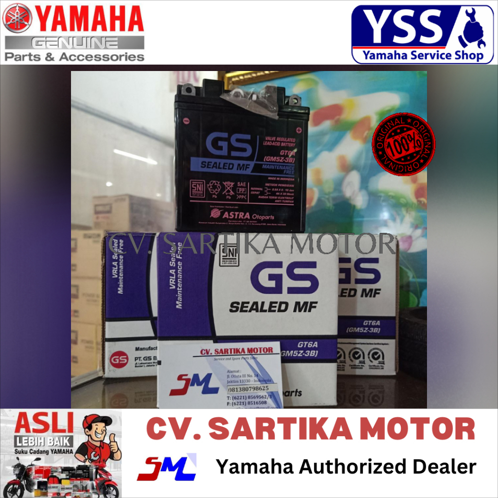 AKI ACCU BATTERY GS MIO KARBU MIO SMILE/GS-GT6A