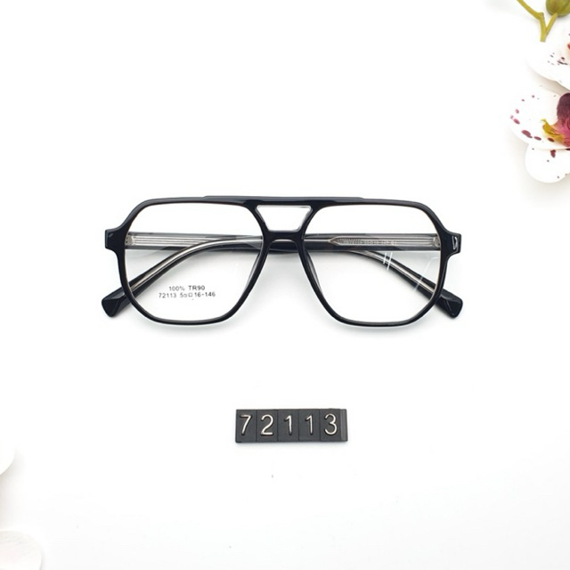Square aviator plastic glasses- Kacamata aviator plastik pria wanita antiradisi blueray photocromic