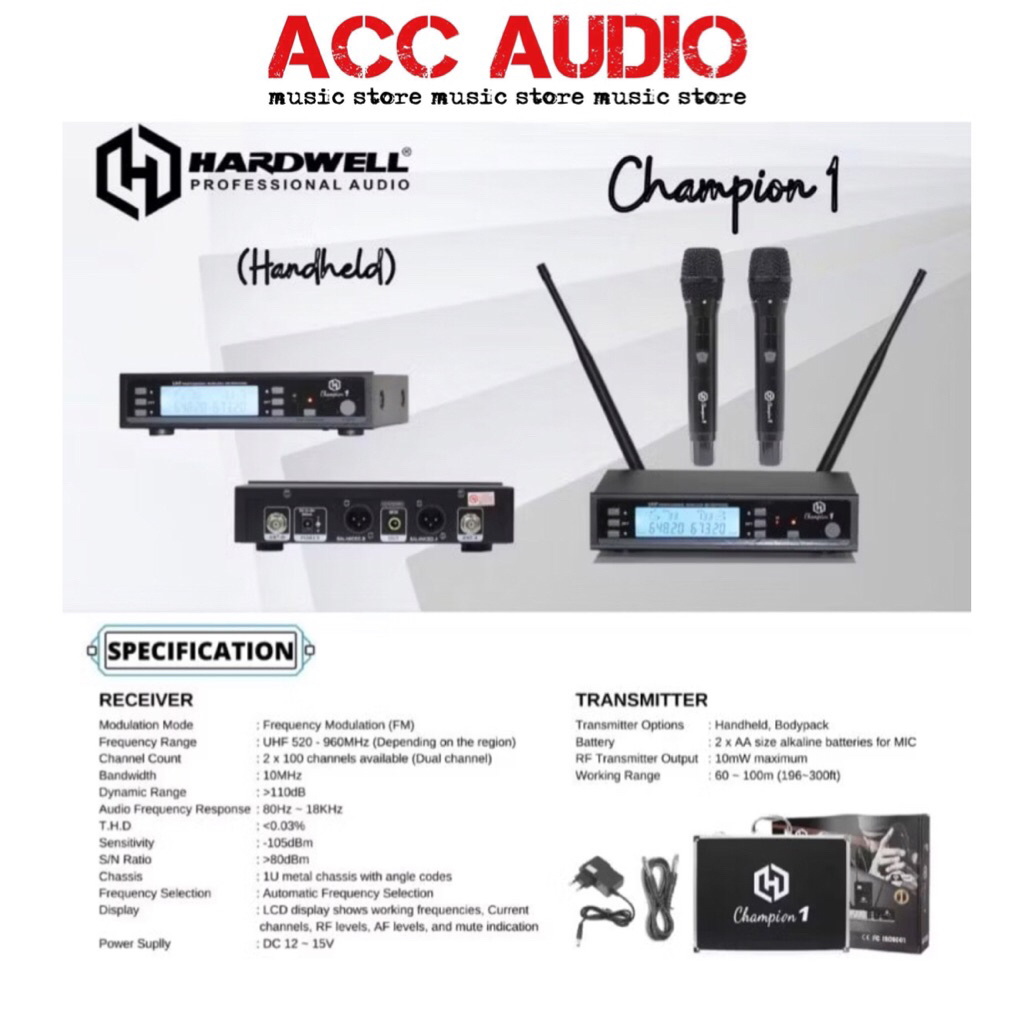 Mic Wireless HARDWELL CHAMPION 1 Original