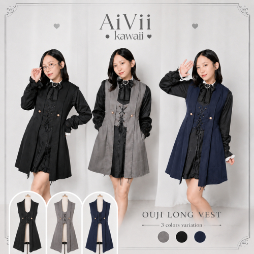 (AiVii) VEST JUBAH ROMPI OUJI KEI