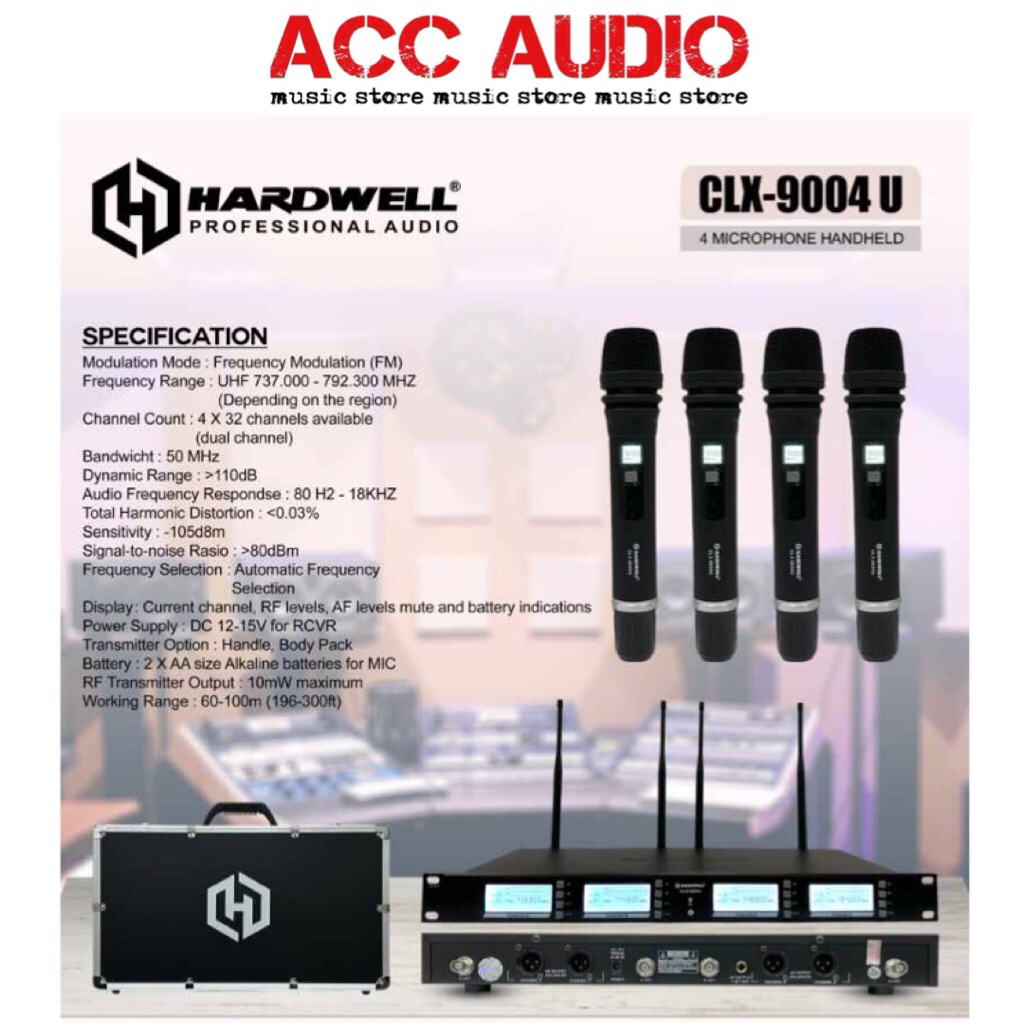 Mic Wireless HARDWELL CLX-9004U / CLX 9004U Original