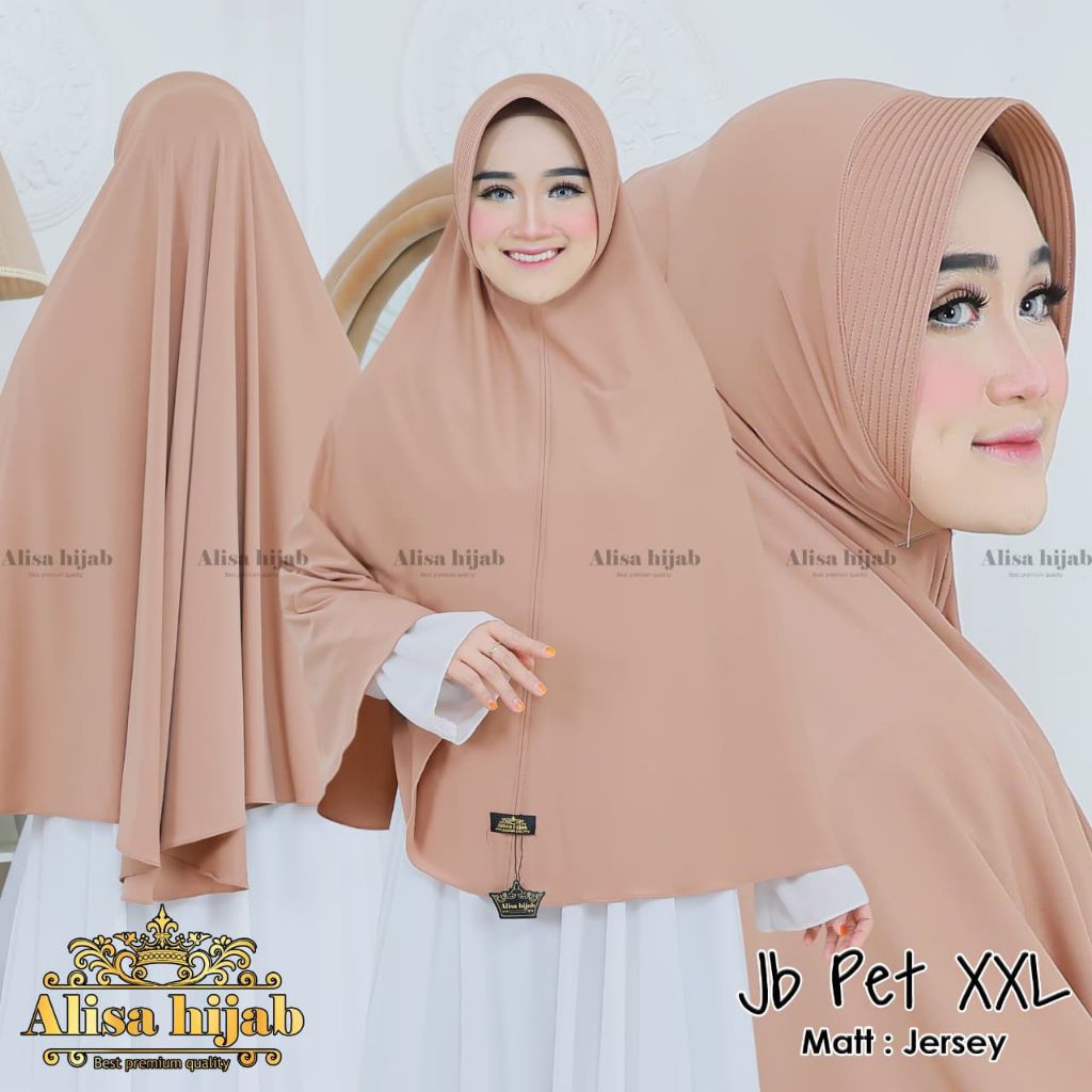 HIJAB ALISA JB PET XXL//HIJAB INSTAN DEWASA//HIJAB INSTAN