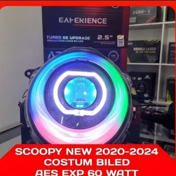 PROJIE PROJECTOR BILED SCOOPY NEW 2020-2024 BILED AES EXPERIENCE 60 W