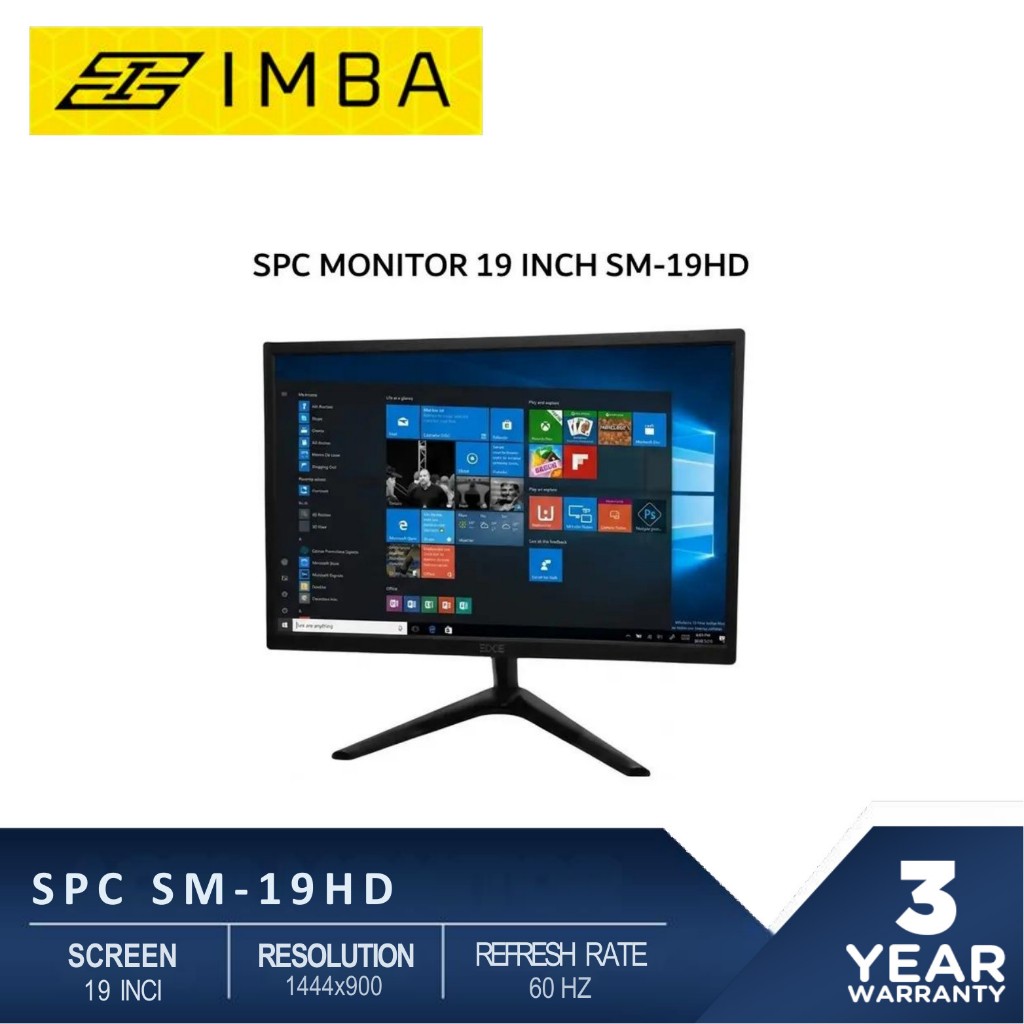 SPC MONITOR 19 INCH SM-19HD IPS HD 720P 1MS 60HZ 1Y