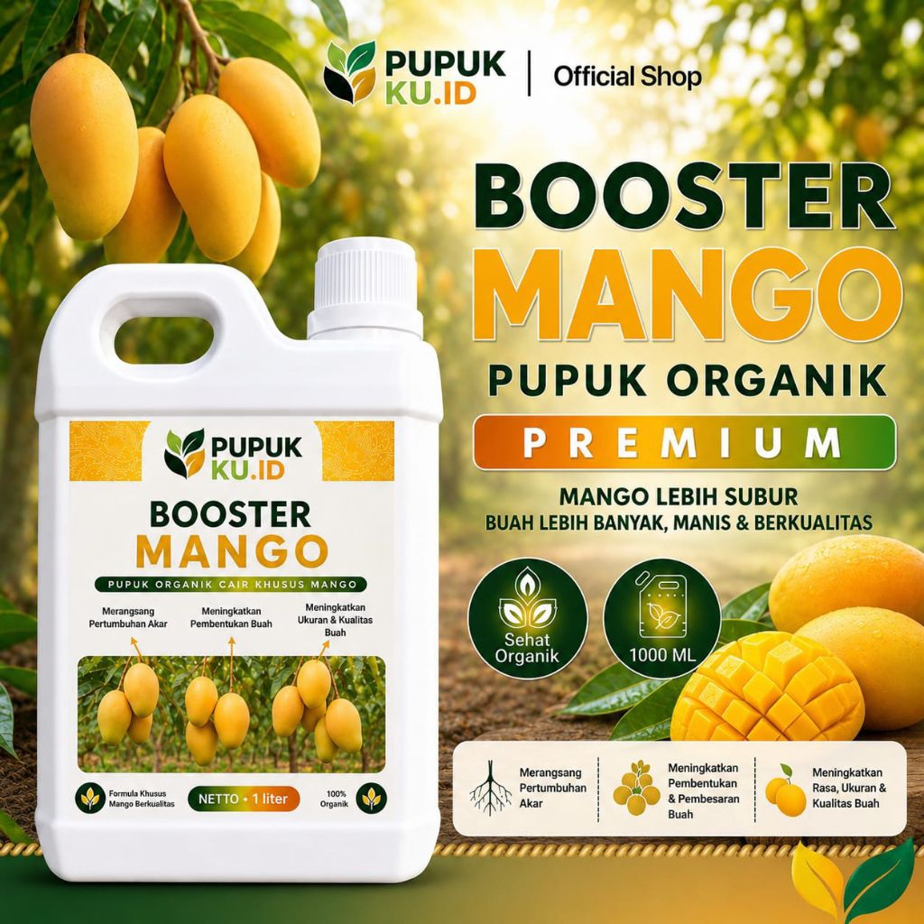 Pupuk Booster Mangga Cepat Berbuah Mangga CepatLebat - Pupuk Buah Mangga Manis |Anti rontok