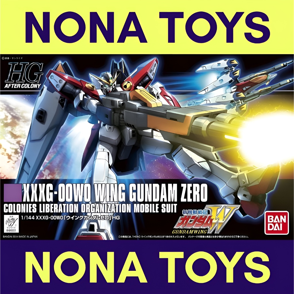 HG Wing Gundam Zero / HGAC 1/144 XXXG-00W0 Wing Gundam Zero (Mobile Suit Gundam Wing) Gunpla Bandai 