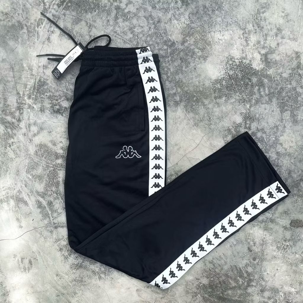 Trackpants Kappa Black White (L) BNIPWT Original 100%