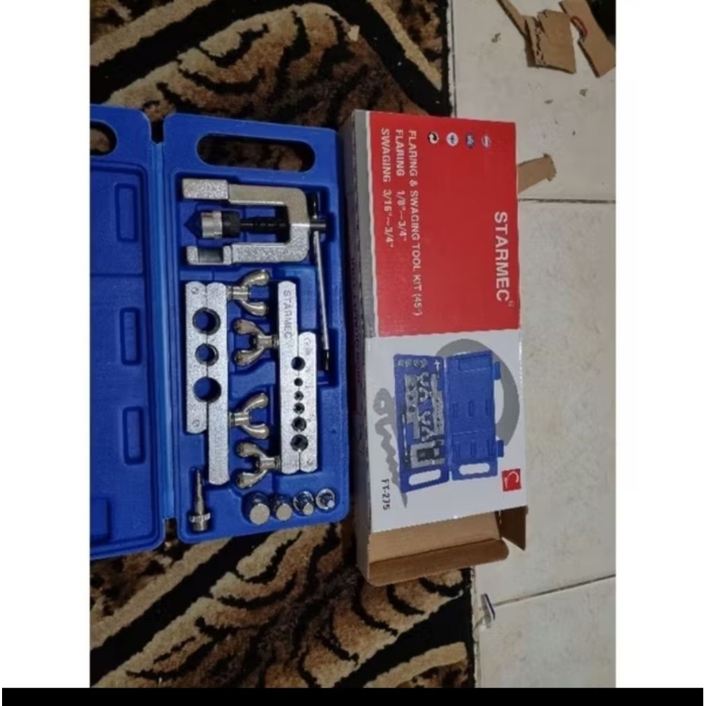 FLARING Pipa AC & SWAGING TOOL KIT (45°) Merk Starmec/RME FT-275 AC PENDINGIN Best seller