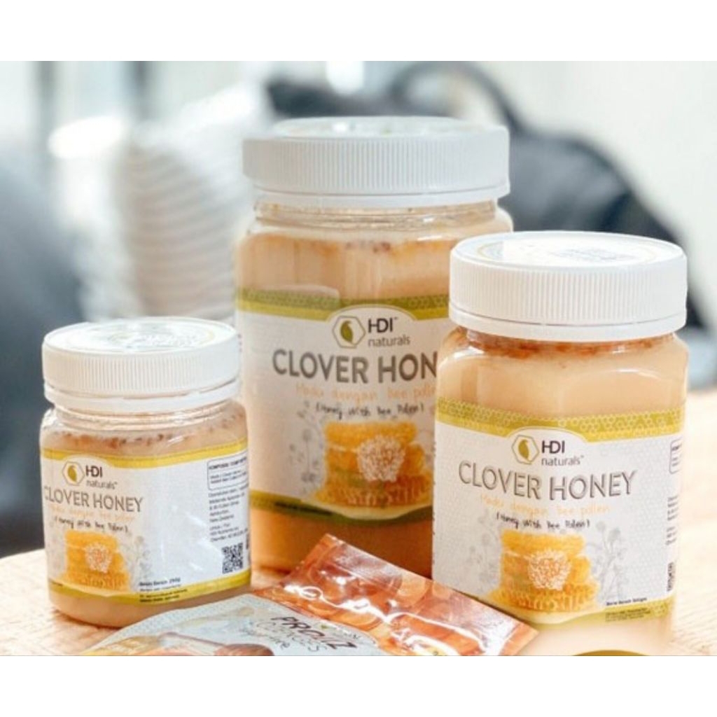 Madu Clover Honey HDI 100% Original Tahun 2029 + Sendok Kayu