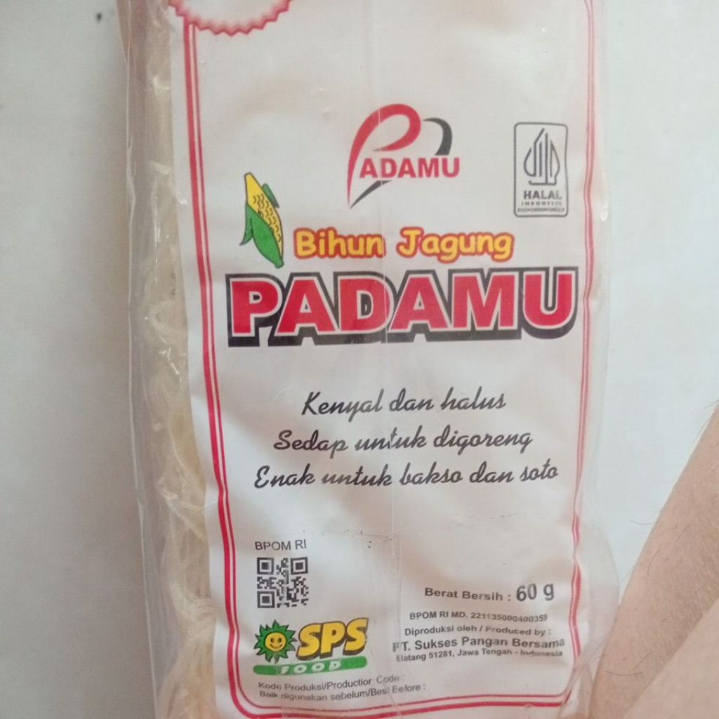 Harga Bihun Jagung Padamu 60 GR Terbaru Agt 2026 | BigGo Indonesia