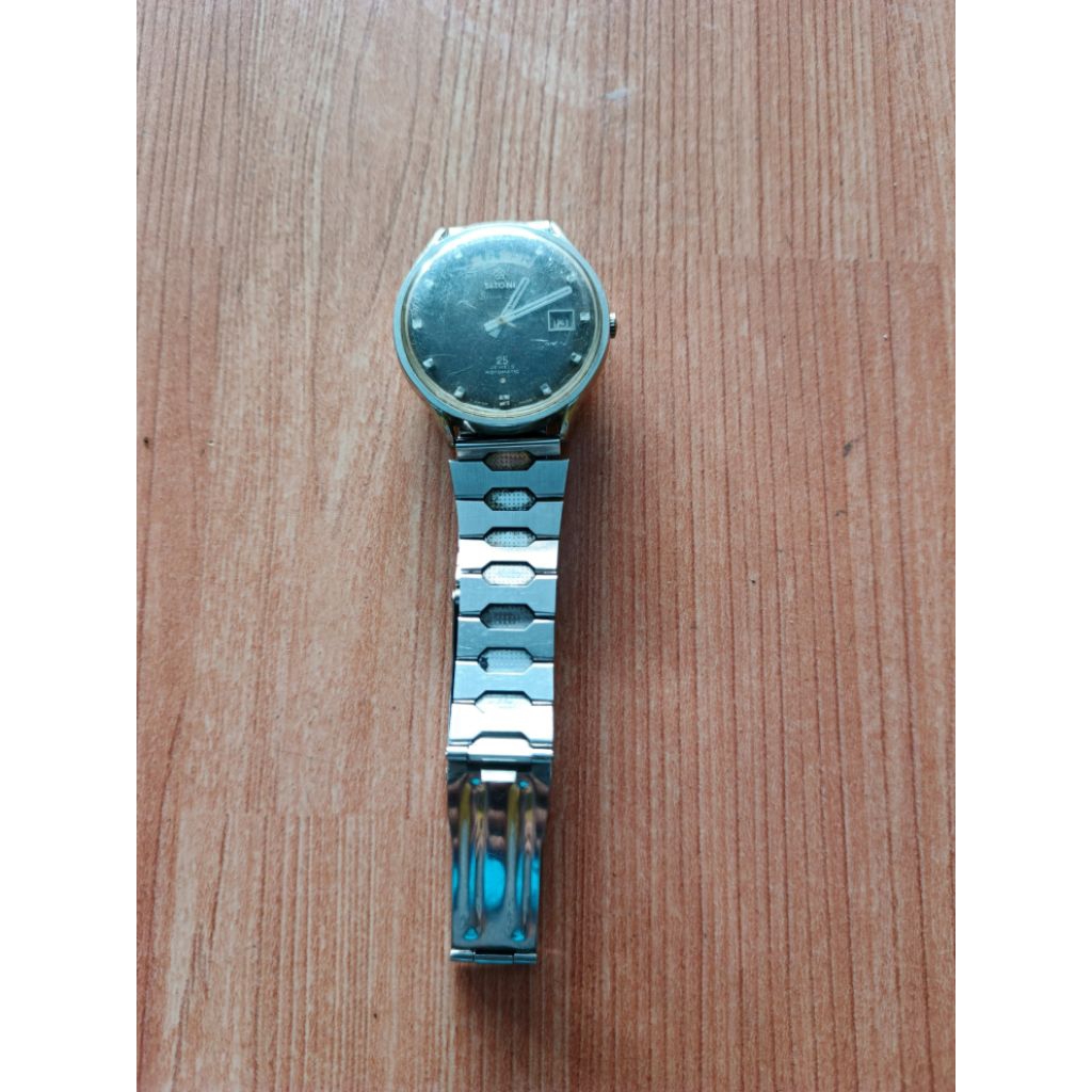 jam tangan jadul otomatis merk titoni laju lancar original