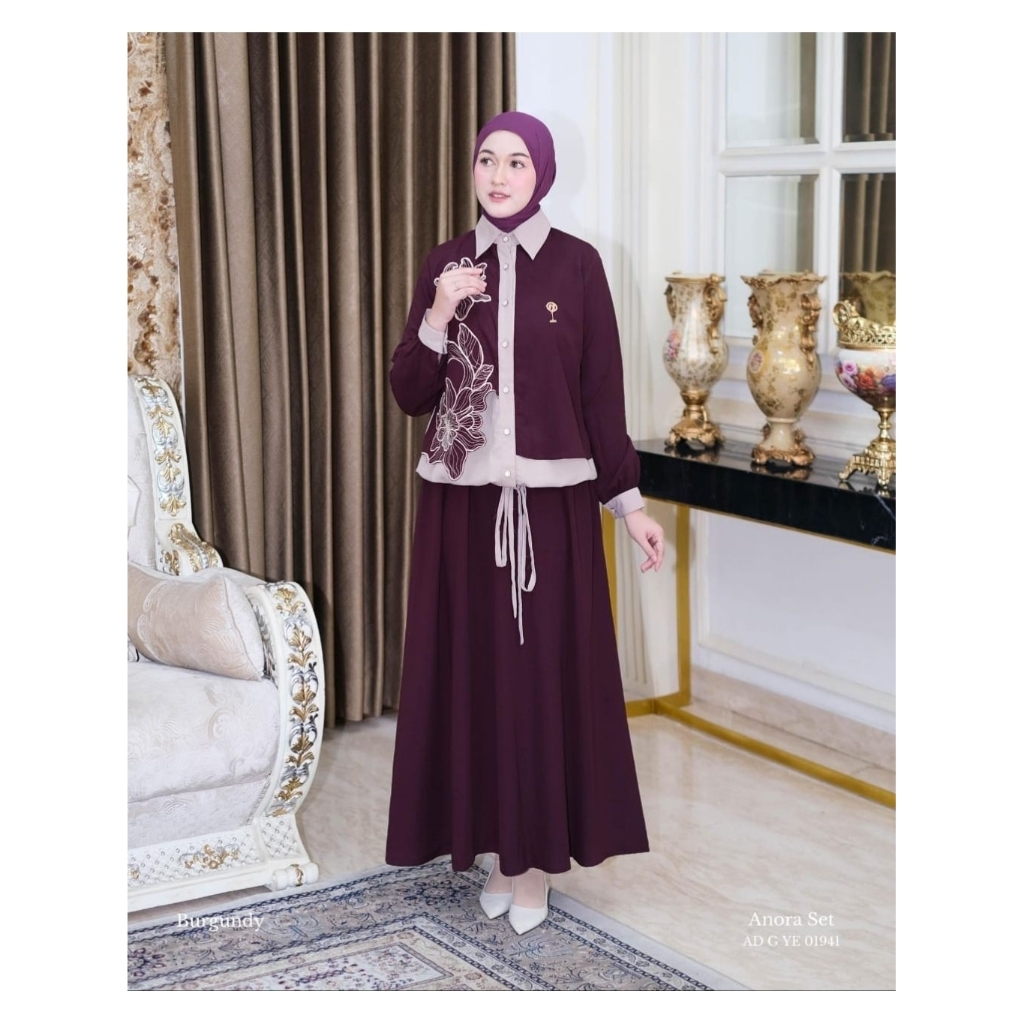 Anora Set Rok Setelan Rok Premium Original By Ninos Design Bbie Luxury Fashion Collection