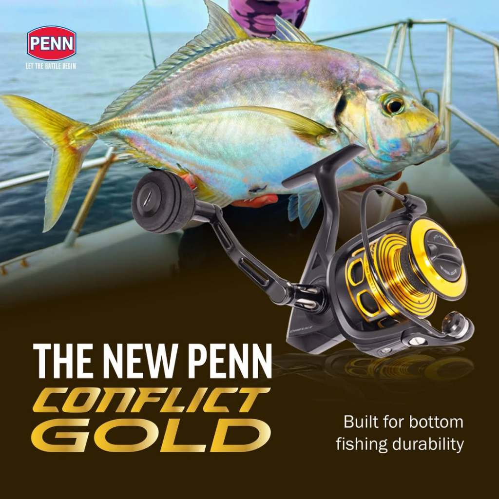 Reel Spinning PENN CONFLICT GOLD 4000 / 5000 / 6000 Full Metal Body