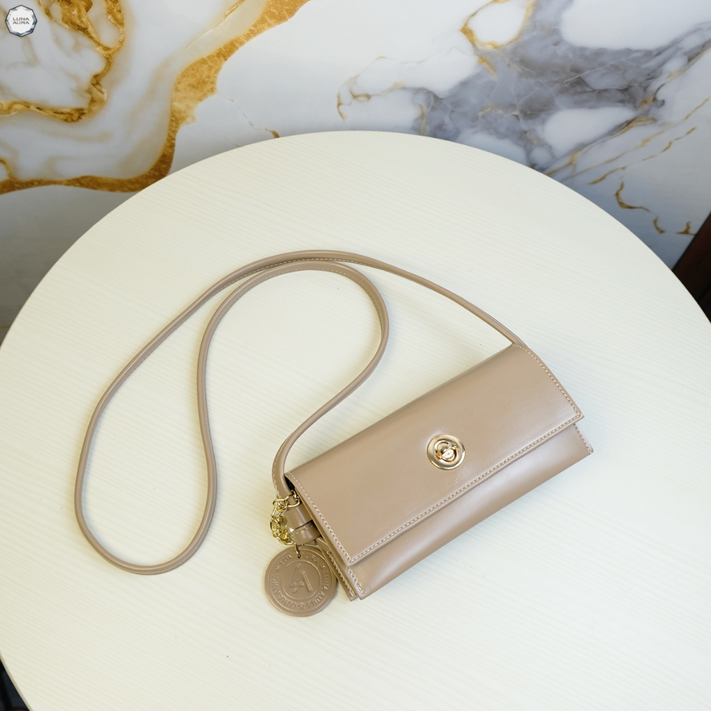 LUNA AURA Selempang Tas Selempang Dompet Wanita 3 Ruang Fashion Ootd Kekinian