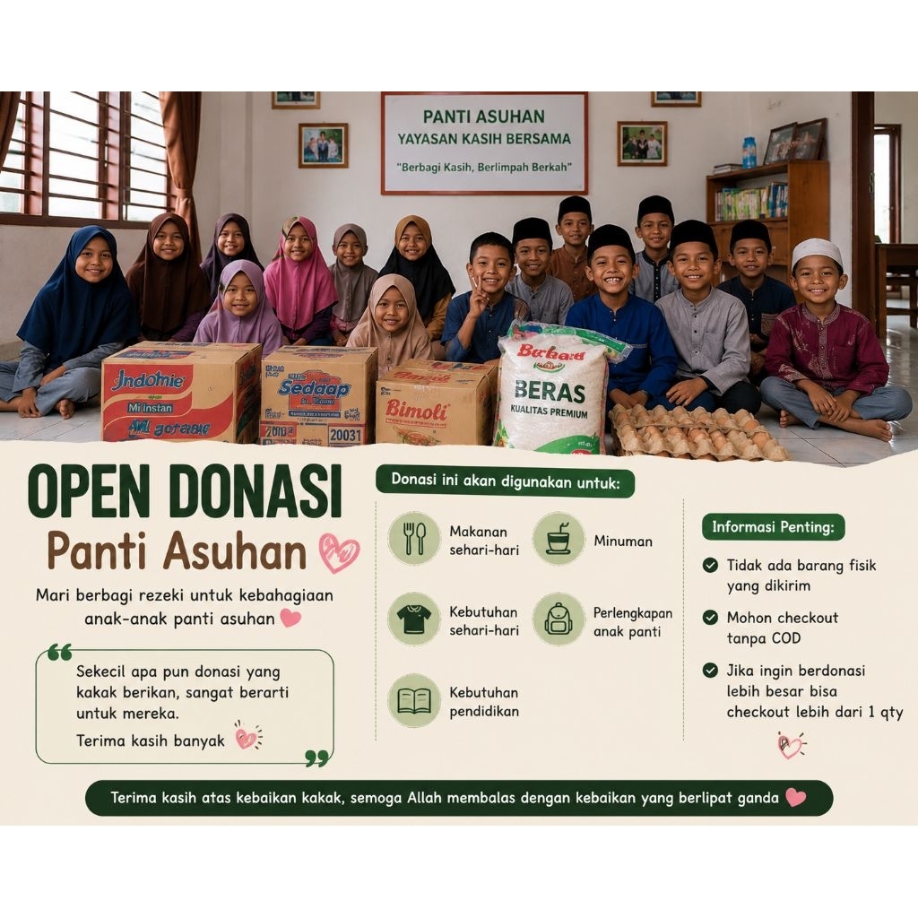 Berbagi Rezeki Untuk Anak Panti Asuhan