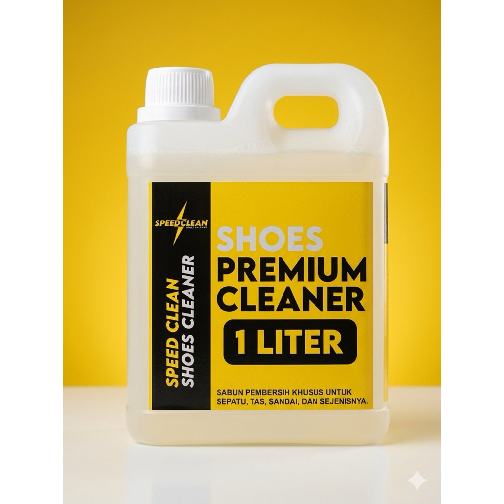 Cleaner Sepatu 100 Liter Konsentrat 90%, Speed Clean Premium Shoes Cleaner, Pembersih Sepatu Super A