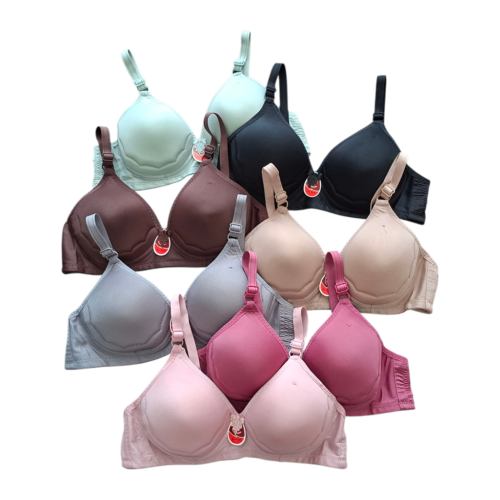 bra bh polos busa tipis ukuran 38-44 non kawat kait 3