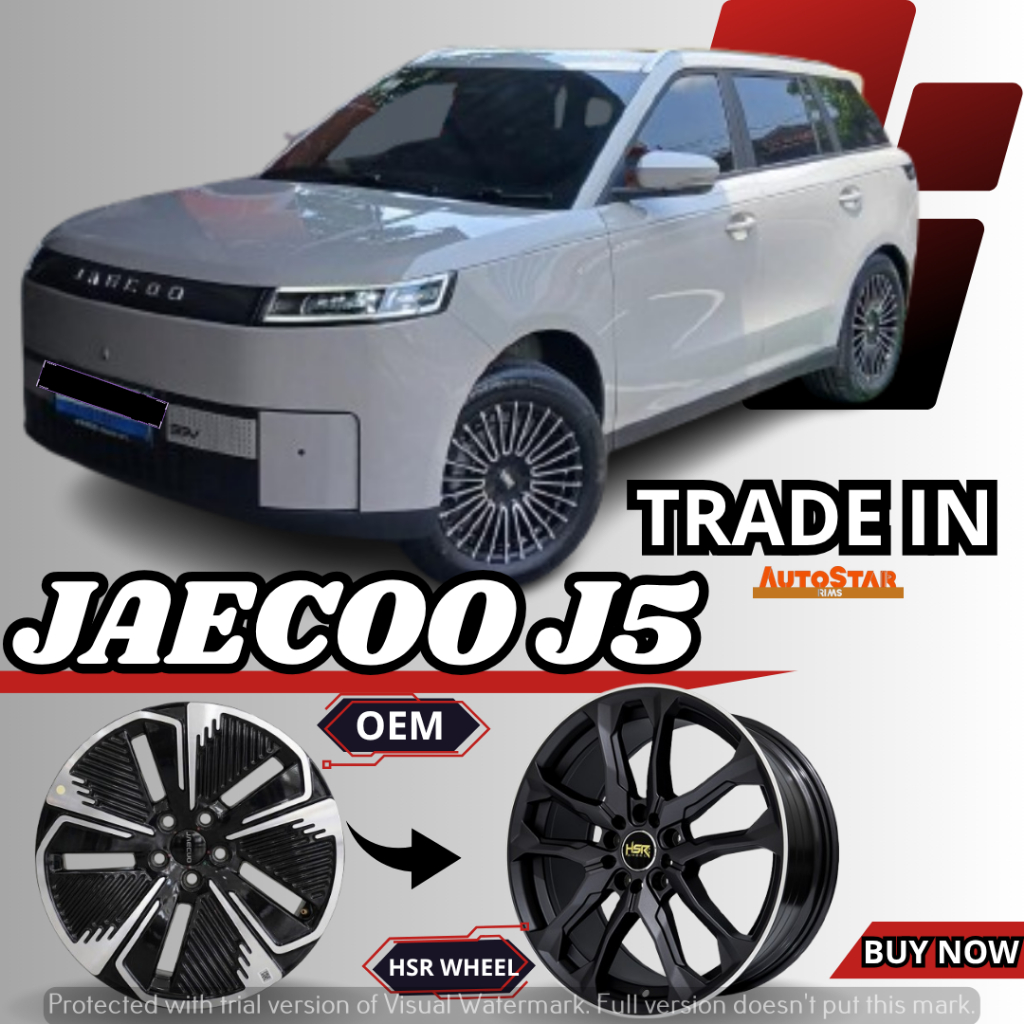 VELG MOBIL RACING JAECOO J5 R18 HSR WHEEL WANGON R18 PCD 5X108 GREY LIPS POLISHED