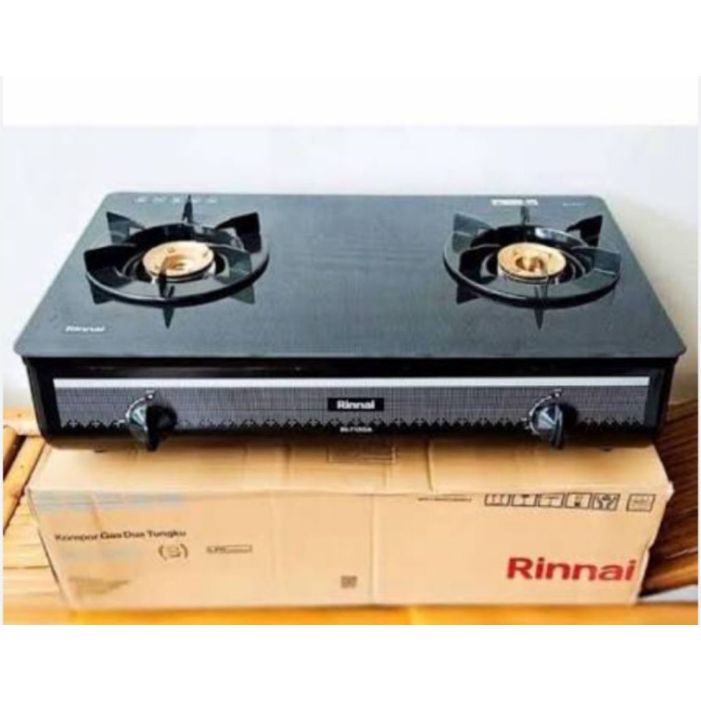 Kompor Gas Rinnai RI-712GAB/GAW/GOB Kompor Rinnai Kaca