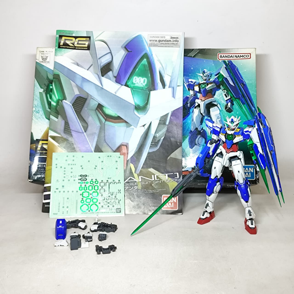 Bandai RG OO Qant Quanta / Model Kit Gundam 1/144 2nd Sudah Rakit R301