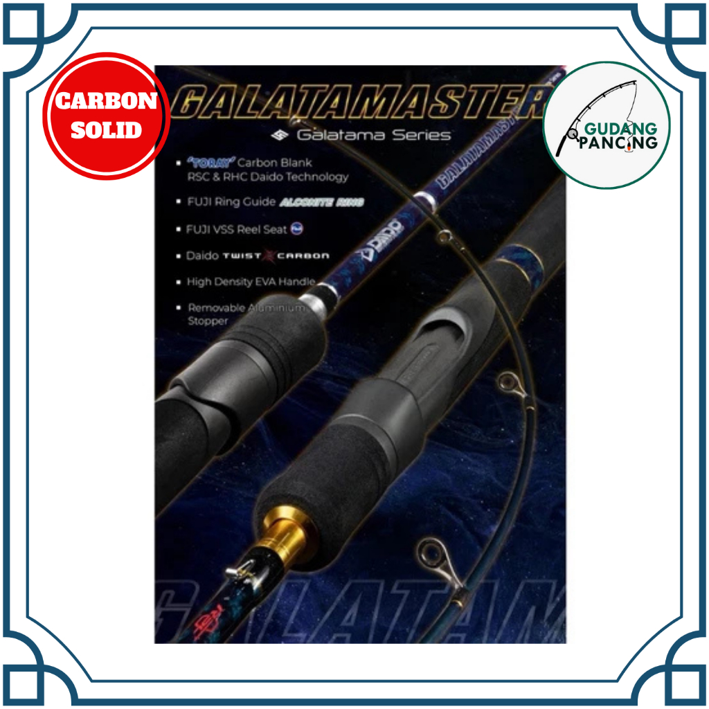 JORAN PANCING DAIDO GALATAMASTER BIRU GS RING FUJI ALCONITE REEL SEAT FUJI 180CM 17LB 20LB