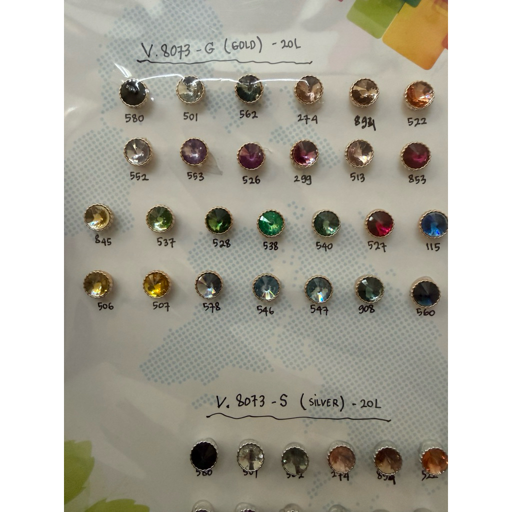 Kancing Kristal / Kancing Mutiara / Kancing Kebaya / Kanccing Variasi - Lusin