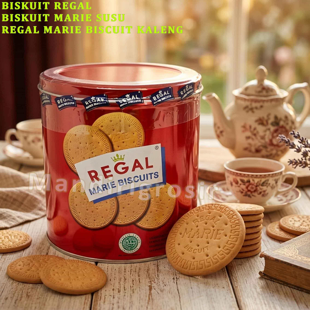 Biskuit Marie Susu * Biskuit Marie Regal * Regal Marie Biscuits Kaleng * 550gr