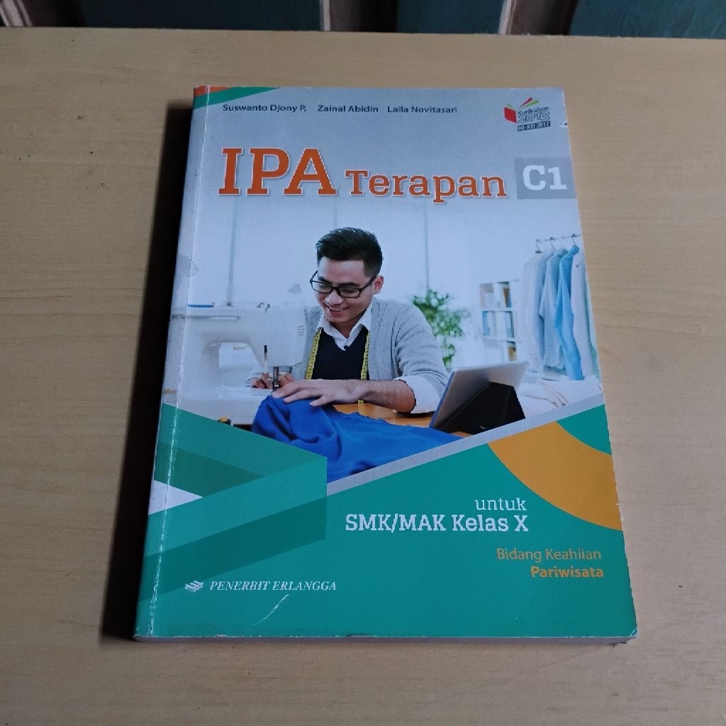 BUKU PELAJARAN BEKAS IPA Terapan C1 untuk SMK/MAK Kelas X Pariwisata Kurikulum 2013 (Penerbit Erlang