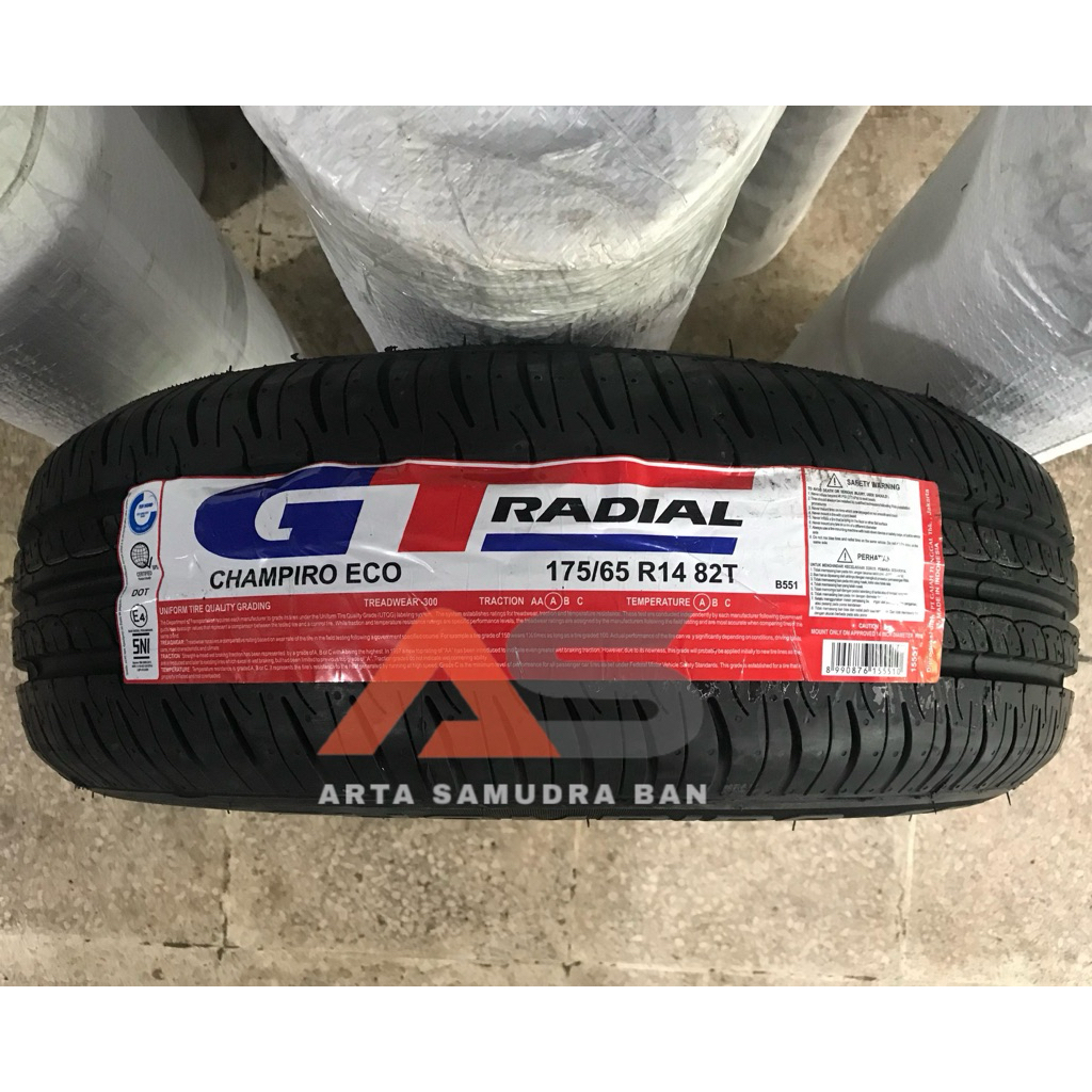 Ban GT Radial Gajah Tunggal Champiro Eco 175 / 65 R 14 R14