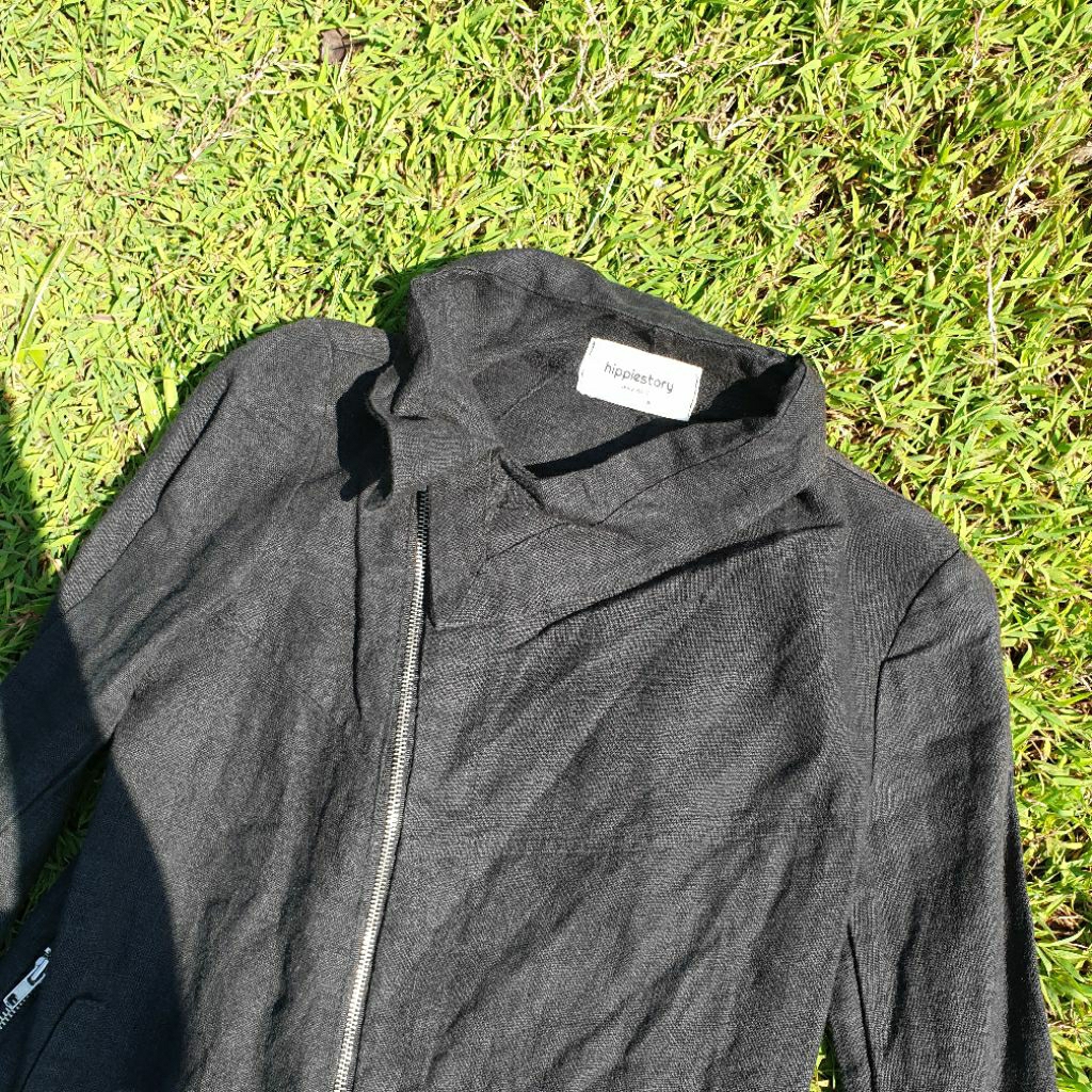 jaket biker canvas like rick owens