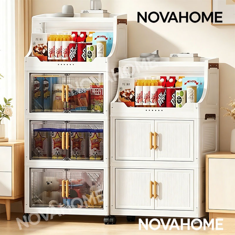 NOVAHOME Lemari-bayi-Plastik-lemari-pakaian-plastik-Lemari-Pakaian-Anak-lemari-makanan-ringan-Lemari