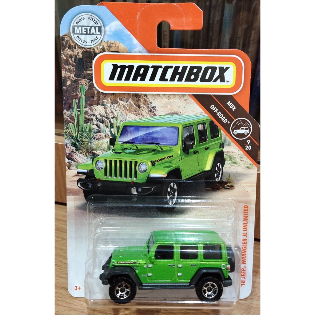 Matchbox - Jeep wrangler Green 2018