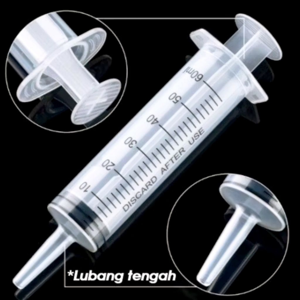 Syringe 50 ml 50 cc Catheter Tip / Spuit 50 ml 50 cc / Spuit Lobang Tengah