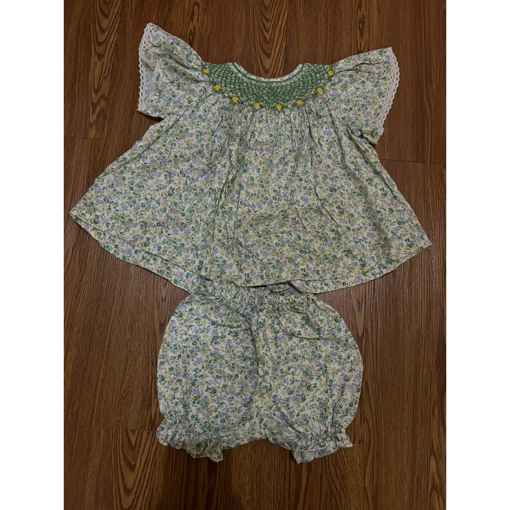 Tykes and tots preloved smocked dress tykes