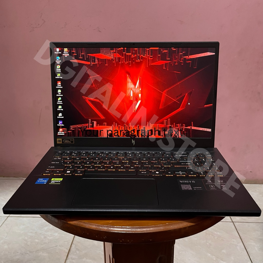 LAPTOP GAMING ACER NITRO V15 RTX 5050 8GB INTEL CORE i5-13420H GARANSI ON PANJANG 2028