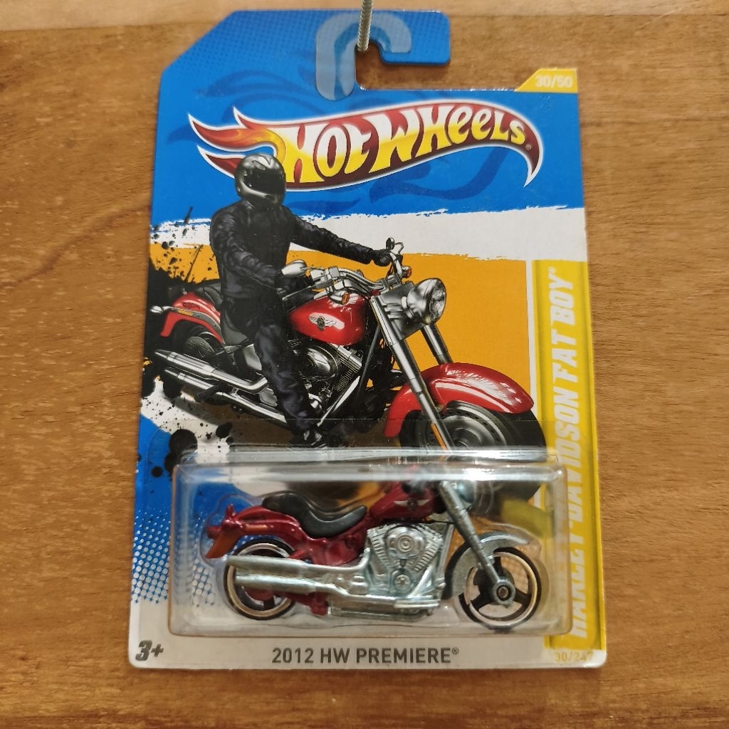 Hot Wheels Harley Davidson Fat Boy - Red
