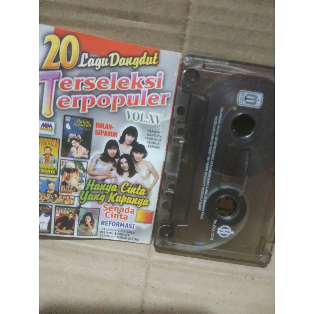 Kaset pita 20 Lagu Dangdut Terseleksi Terpopuler