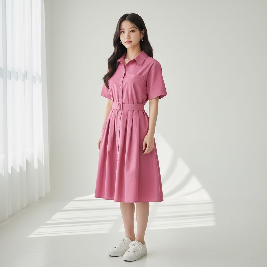 Korean Midi Dress / Premium Dress / Dress Oversize -  Aneka Fashion Murah
