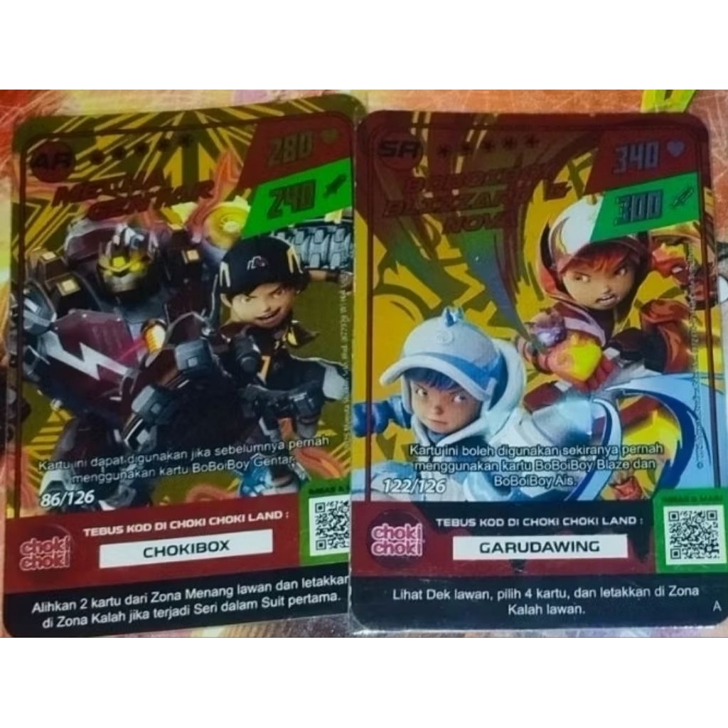 Promo Kartu Emas Choki-Choki BoBoiBoy