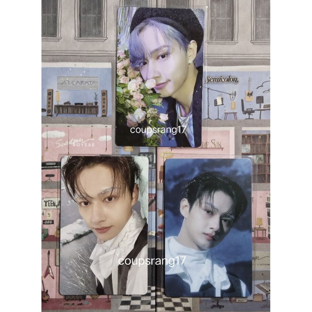 PHOTOCARD OFFICIAL SEVENTEEN JUN WEVERSE SET SECTOR17 BUNGA