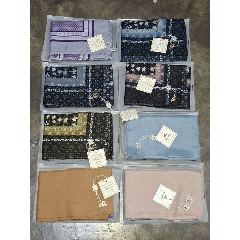 Jilbab Azara Scarves Segi Empat Premium Dubai
