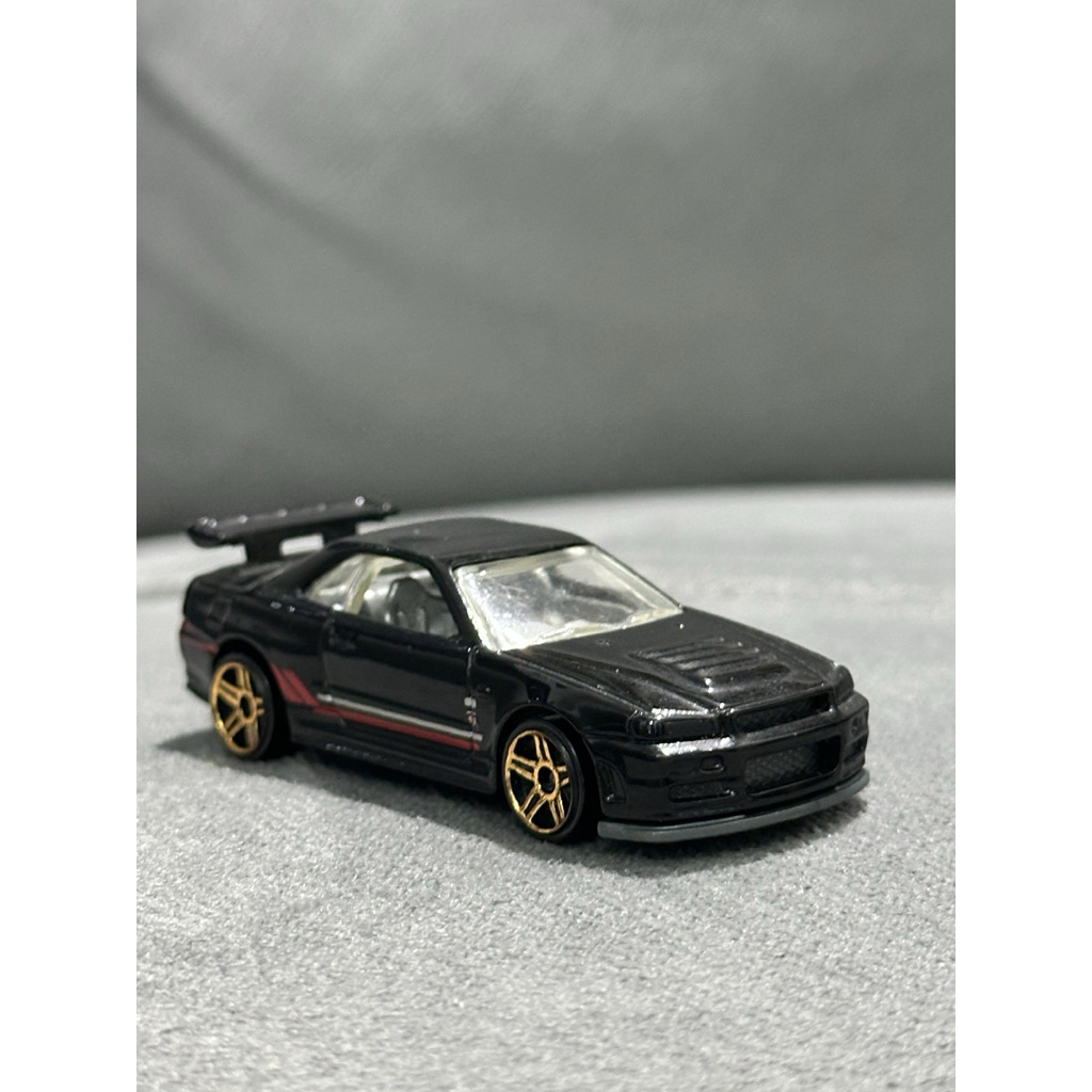 Hotwheels Loose Nissan Skyline GT-R R34 Hitam Loose Junk