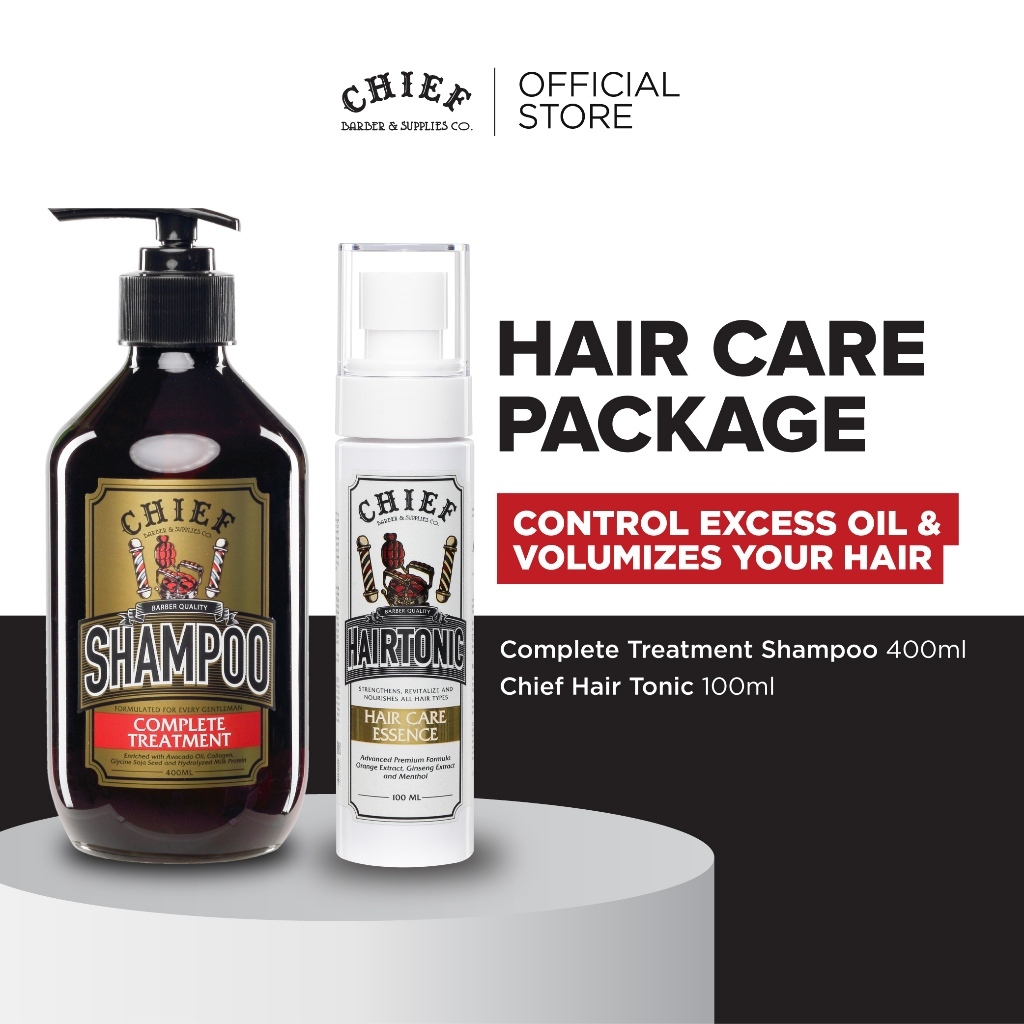 CHIEF Fresh Hair Set - Chief Hairtonic 100ml & Chief Shampoo