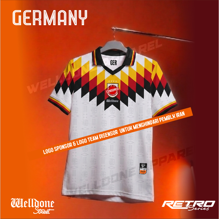 WELLDONSTEET  JERSEY RETRO CLUB/ BAJU OLAHRAGA GERMAN JERMAN / JERSEY BOLA / JERSEY SUPPORTER /JERSE