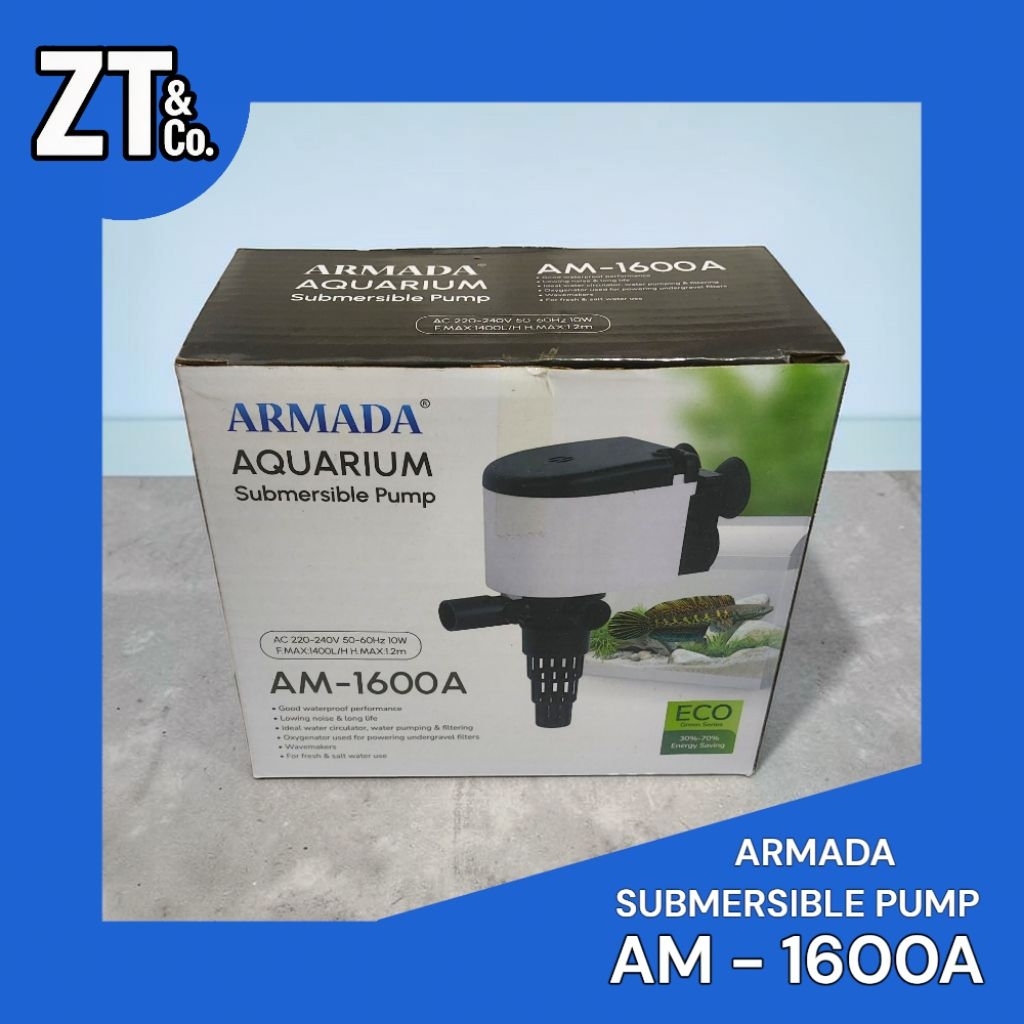 Pompa Celup Aquarium Armada - AM 1600A | Powerhead Aquarium | Armada Pompa Aquarium
