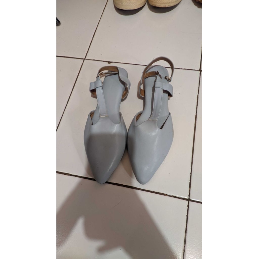 Preloved Flatshoes/Heels Biru Muda Premium